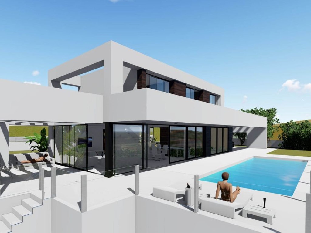 Prachtige moderne villa met zeezicht te koop in Calpe op loopafstand van zee
