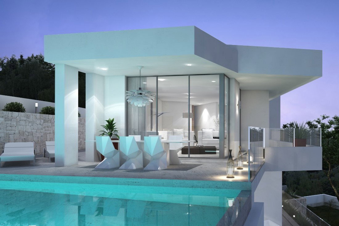 OFF8180MOR Modern villa under construction for sale in Moraira