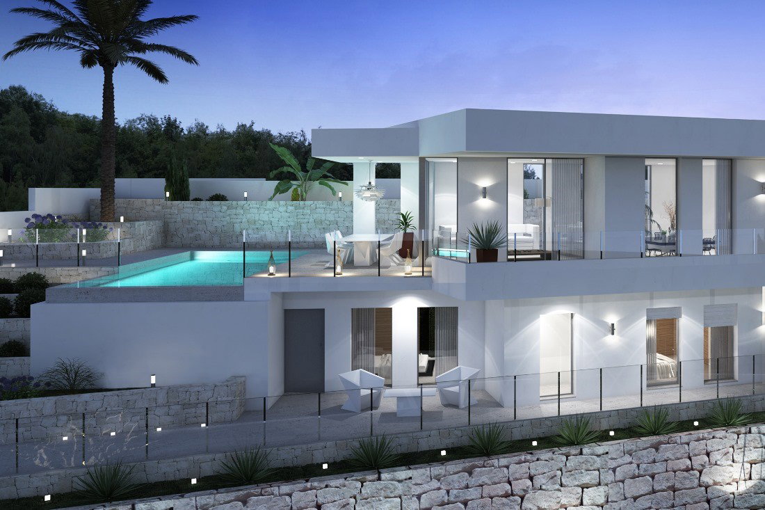 OFF8180MOR Modern villa under construction for sale in Moraira