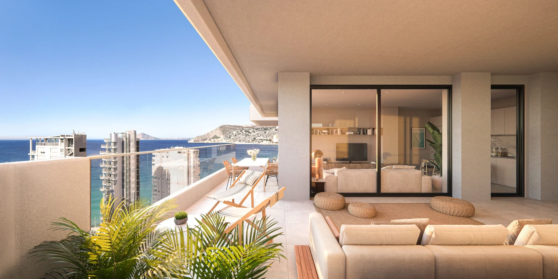 C4CY4505CAL Fantastic apartment with sea views under construction in Calpe
