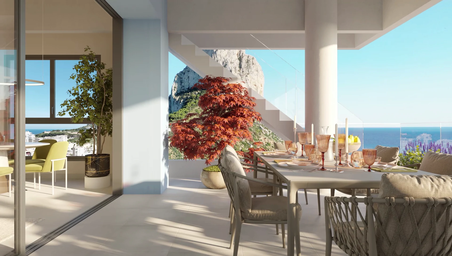 C4CY4505CAL Fantastic apartment with sea views under construction in Calpe