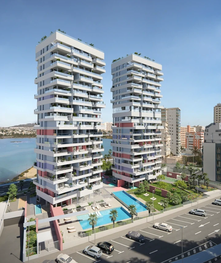 C4CY4505CAL Fantastic apartment with sea views under construction in Calpe