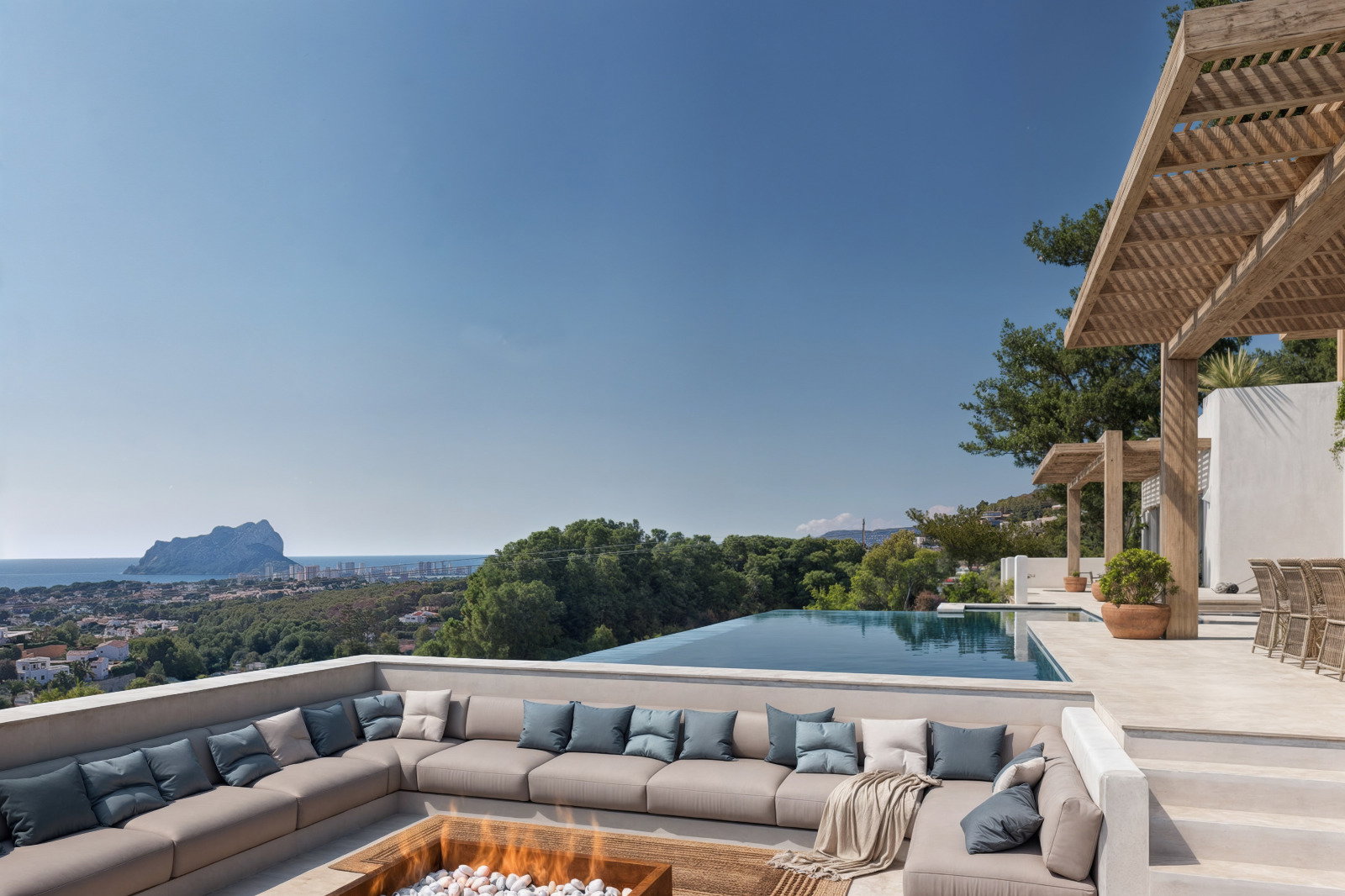 4587BEN Luxury new build villa with sea views for sale in Benissa